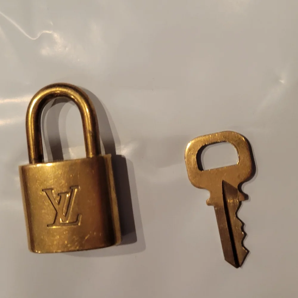 Louis Vuitton Gold-tone Padlock and Key - Picture 2 of 2